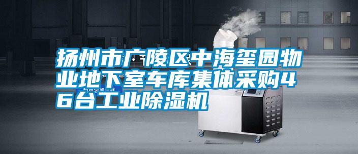 揚州市廣陵區中海璽園物業地下室車庫集體采購46臺工業除濕機