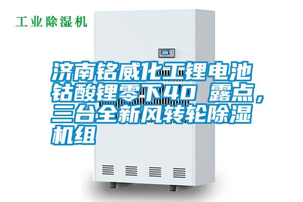 濟南銘威化工鋰電池鈷酸鋰零下40℃露點，三臺全新風轉輪除濕機組