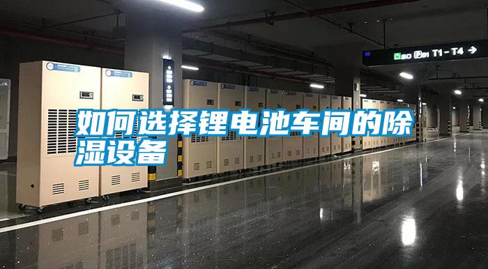 如何選擇鋰電池車間的除濕設備