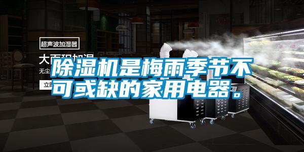 除濕機是梅雨季節不可或缺的家用電器。