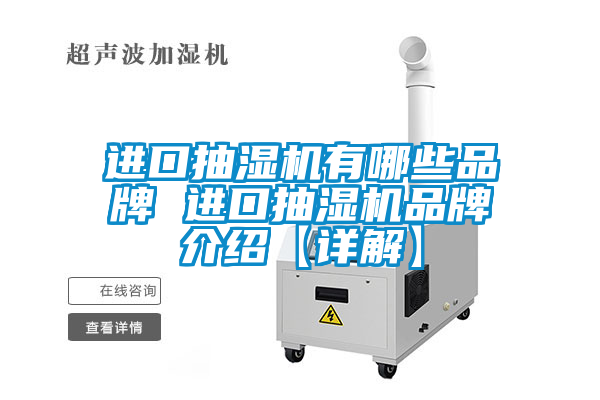 進口抽濕機有哪些品牌 進口抽濕機品牌介紹【詳解】