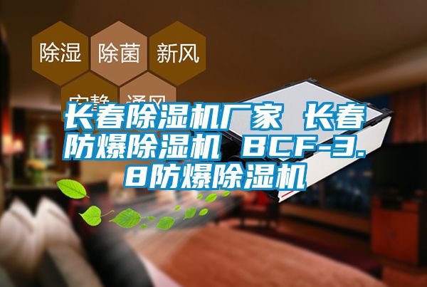 長春除濕機廠家 長春防爆除濕機 BCF-3.8防爆除濕機