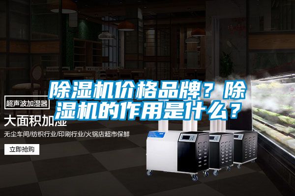 除濕機價格品牌？除濕機的作用是什么？