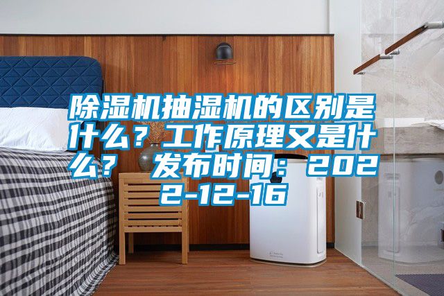 除濕機抽濕機的區別是什么？工作原理又是什么？ 發布時間：2022-12-16