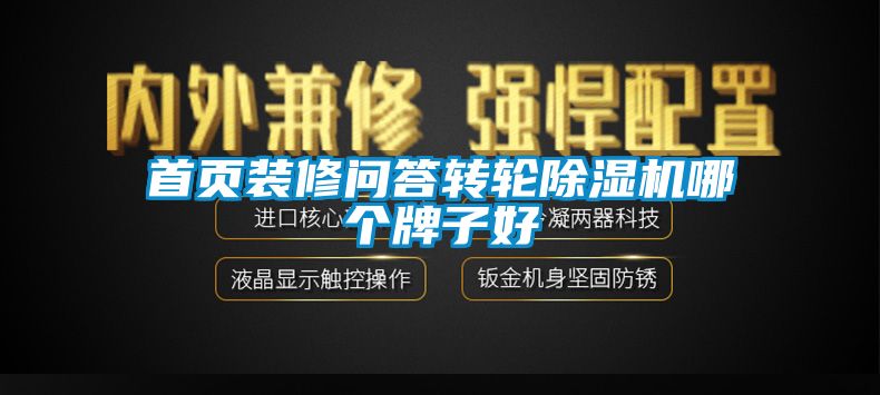 首頁裝修問答轉輪除濕機哪個牌子好